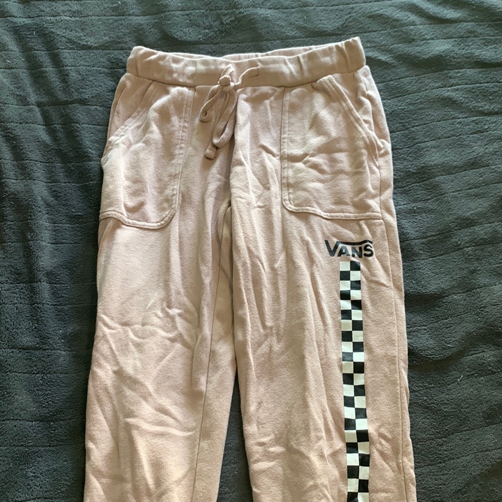 Pink Vans Checkered Joggers.